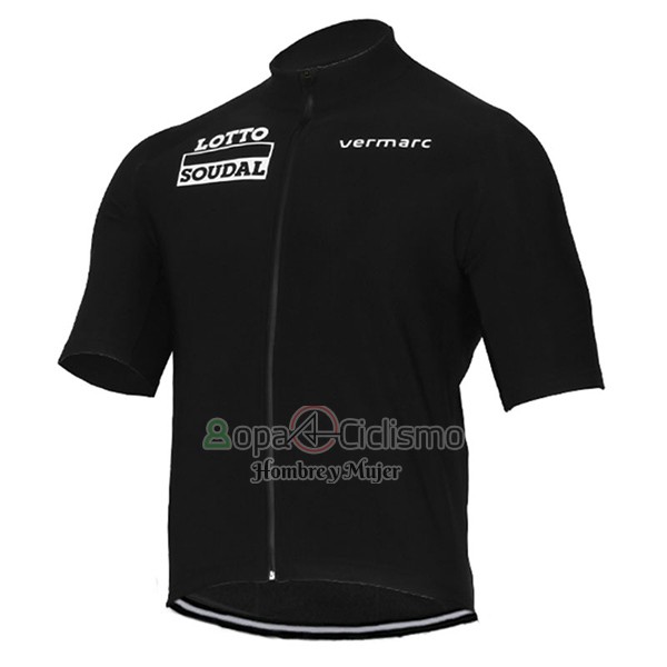 Lotto Soudal Ropa Ciclismo Culotte Corto 2017 Mangas Cortas Negro